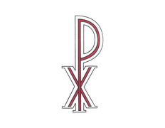 Adicionar ao carrinho Autocolante autoadesivo Crismão | 9,5 x 3,5 cm Autocolante autoadesivo Crismão | 9,5 x 3,5 cm