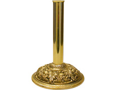 Adicionar ao carrinho Porta Cruz paroquial fabricado em fundição dourado Porta Cruz paroquial fabricado em fundição dourado