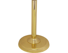 Adicionar ao carrinho Porta Cruz paroquial de metal com pé liso dourado Porta Cruz paroquial de metal com pé liso dourado
