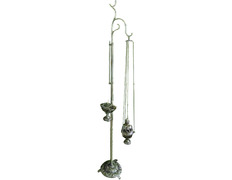 Adicionar ao carrinho Portaincensário com pé circular de banho plateado Portaincensário com pé circular de banho plateado