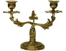 Adicionar ao carrinho Candelabro de metal com dois braços Candelabro de metal com dois braços