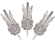 Potência para figura de Cristo banho de prata