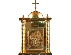 Sagrario com pastor e cordeiros