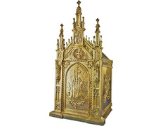 Sagrario gótico de bronze