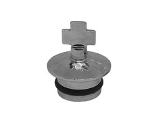 Tapão Cruz para vinajeras de Missa plateada