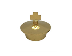 Tampão com Cruz para galhetas religiosas dourado