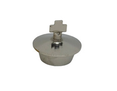 Tampão com Cruz para galhetas religiosas prateado