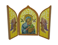 Adicionar ao carrinho Tríptico imitação madeira | Ntra. Sra. do Perpétuo Socorro Tríptico imitação madeira | Ntra. Sra. do Perpétuo Socorro