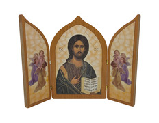 Adicionar ao carrinho Tríptico Cristo Pantocrátor | Icono bizantino Tríptico Cristo Pantocrátor | Icono bizantino