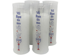 Vela de batismo decorada com autocolante | 36 velas