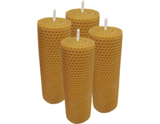 Velas de cera de abelha | 4 velas naturais