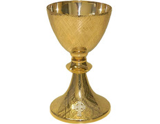 Adicionar ao carrinho Cálice de metal dourado com Cruz plateada Cálice de metal dourado com Cruz plateada