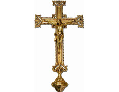 Adicionar ao carrinho Cruz paroquial com elementos cincelados Cruz paroquial com elementos cincelados