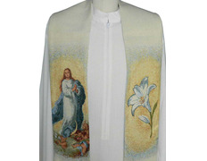 Estola mariana com a Virgem Puríssima de Murillo