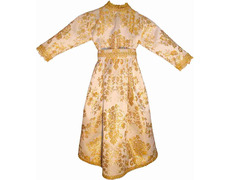 Adicionar ao carrinho Vestido brocado para imagem da Virgem Maria Vestido brocado para imagem da Virgem Maria