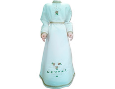 Adicionar ao carrinho Vestido para Virgem Maria confeccionado em raso Vestido para Virgem Maria confeccionado em raso