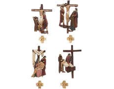 Via Crucis com estações de 30 cm. de altura média