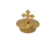 Tampão com Cruz | Peça de reposição para galhetas dourado