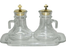 Galhetas litúrgicas de cristal baratas