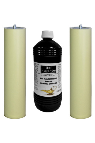 Velas de parafina ou cera líquida 