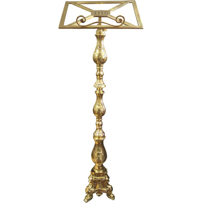 Atril de altar de bronze dourado