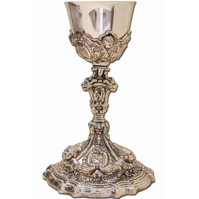 Cáliz rococó de bronze
