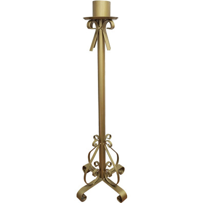 Candeleiro de forja dourado