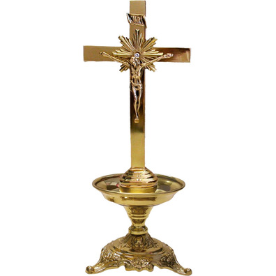 Candeleiro de mesa com Cruz