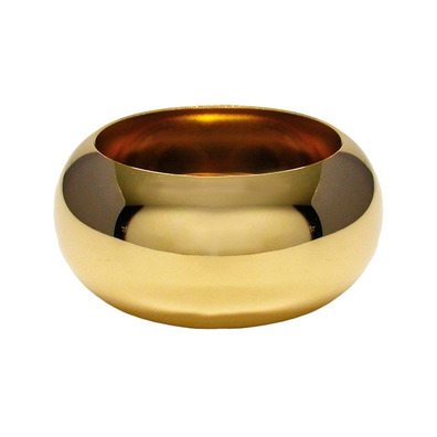 Candeleiro de mesa de metal dourado