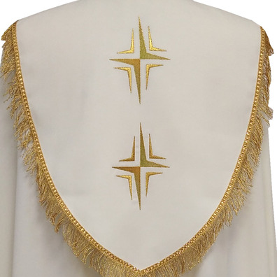 Capa pluvial com Cruces beige