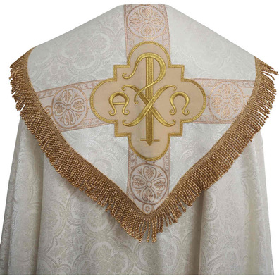 Capa pluvial cor damasco beige