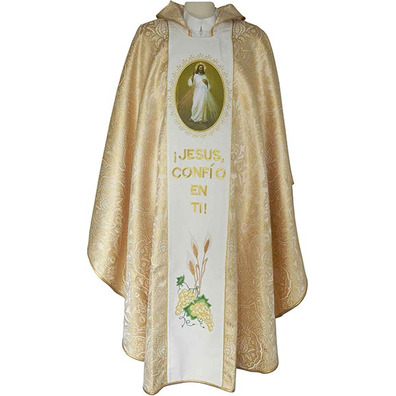Casulla dourada Divina Misericórdia