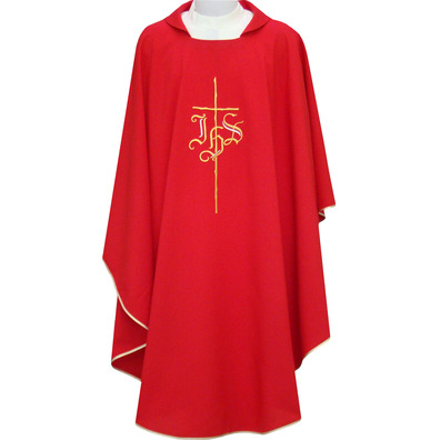 Casula barata para sacerdote vermelho