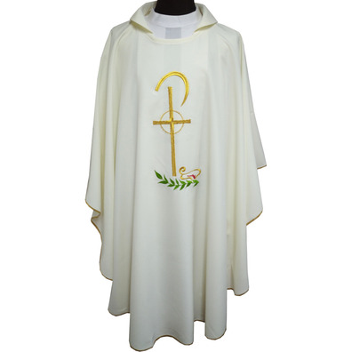 Casulla sacerdotal bordada | Preço econômico beige