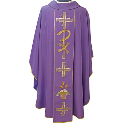 Casulla nas quatro cores litúrgicos | Poliéster morado
