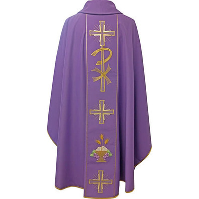 Casulla nas quatro cores litúrgicos | Poliéster morado