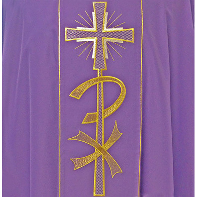 Casulla nas quatro cores litúrgicos | Poliéster morado