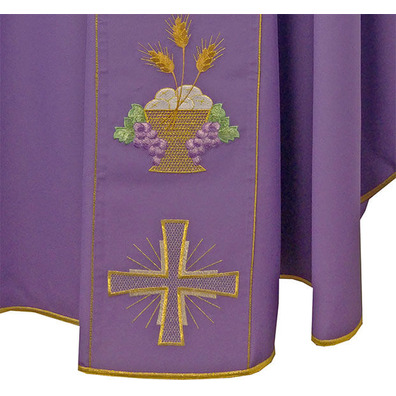 Casulla nas quatro cores litúrgicos | Poliéster morado