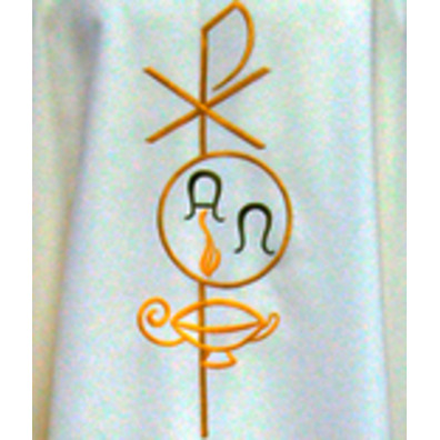 Casulla bordada | Casulla em seis cores beige