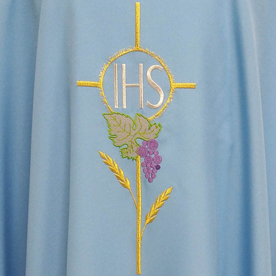 Casullas baratas para sacerdotes em cor azul
