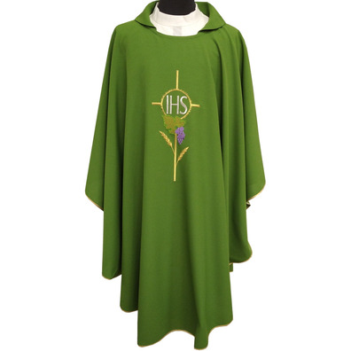 Casullas baratas para sacerdotes em cor verde