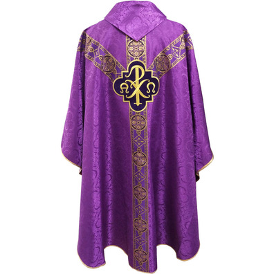 Casullas para sacerdotes | Damasco e veludo morado