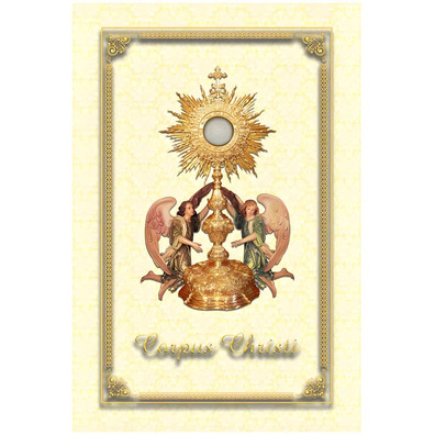 Colgadura beige para o Corpus Christi