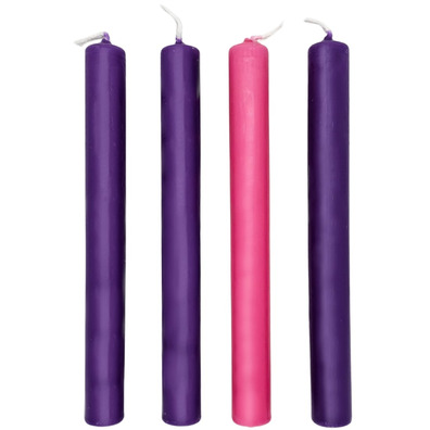 Velas do Advento de 2 x 20 cm. | Duas cores | Compra online