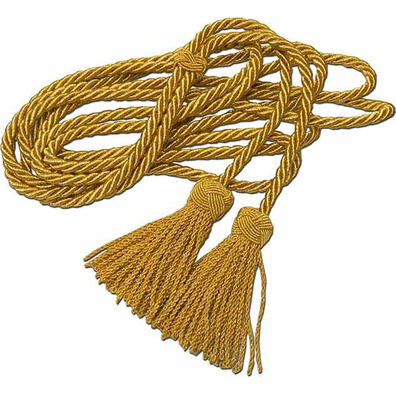 Cíngulo de metal glassé dourado