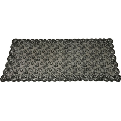 Mantilla retangular preta para Semana Santa