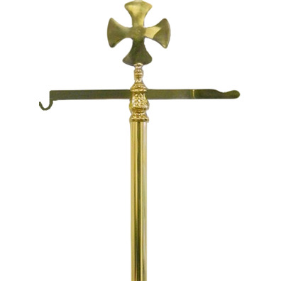 Porta-incensário de bronze com Cruz