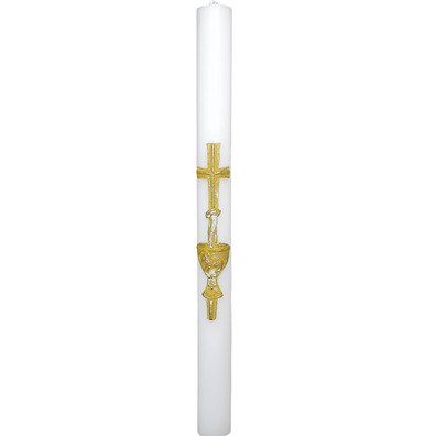 Velas de Bautizo decoradas em relevo