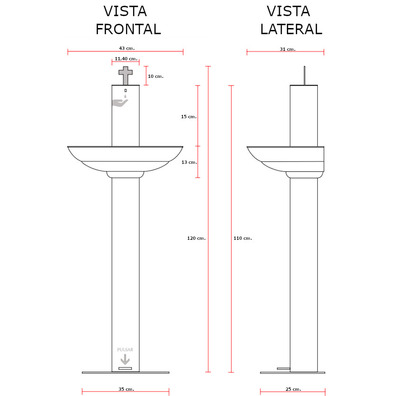 Dispensador automático da Água Bendita