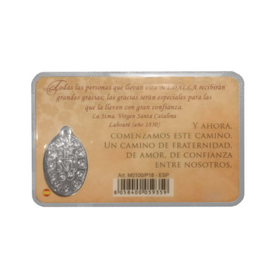 Santinho do Papa Francisco com medalha | Amarela